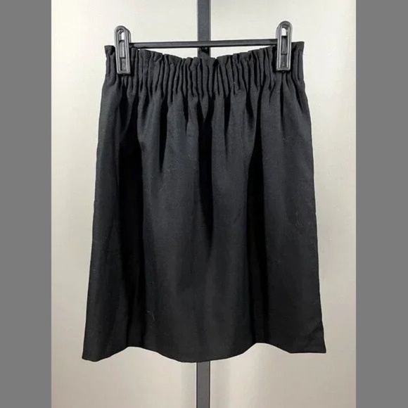 NEW J Crew Skirt Womens 00 Black Pull On A-Line Skirt classic preppy - Picture 8 of 10